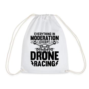 Drone Pilot - Tout avec modération sauf Dron - Sac de sport léger - blanc - Devant