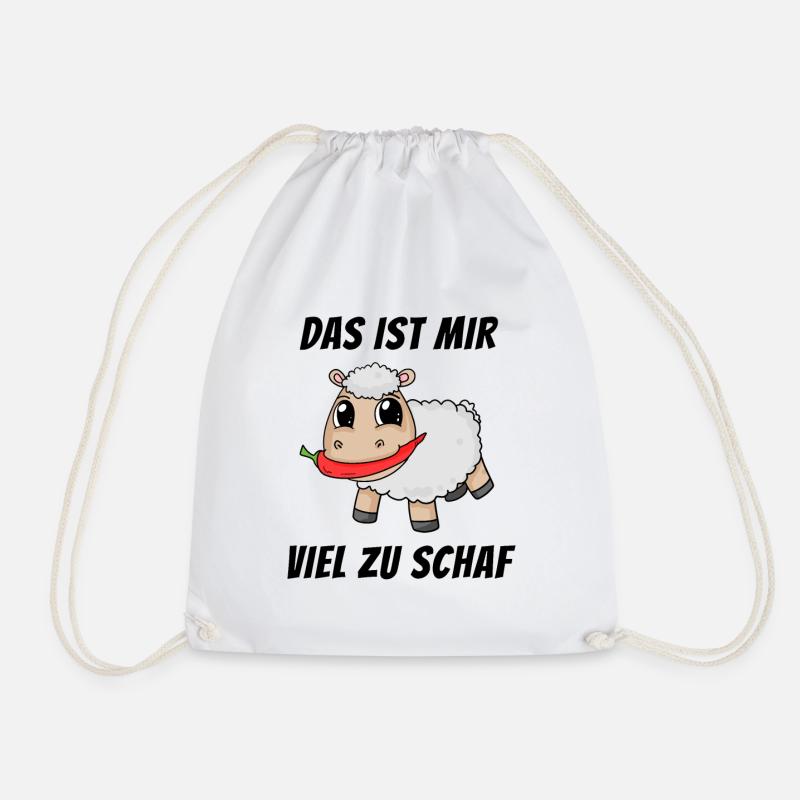 Scharf Schaf Lustig - Turnbeutel - Weiß