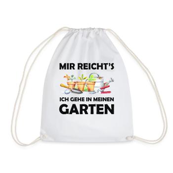 Garten Lustiger Spruch Hobbygärtner Geschenkidee - Turnbeutel - Weiß - Vorne