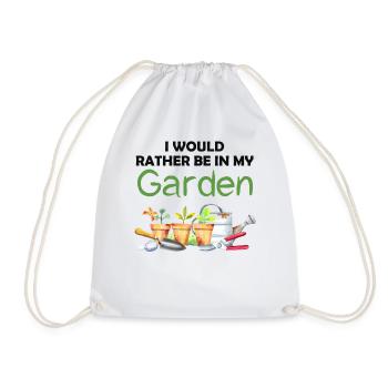 Jardin drôle Dicton Hobby Gardener Idée cadeau - Sac de sport léger - blanc - Devant