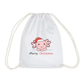Axolotl Noël Neige Hiver Animaux Axolotls - Sac de sport léger - blanc - Devant