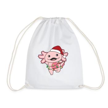 Axolotl Noël Animaux d’hiver Axolotls - Sac de sport léger - blanc - Devant