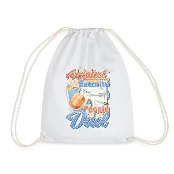 I am an architect - Drawstring Bag - white - Front