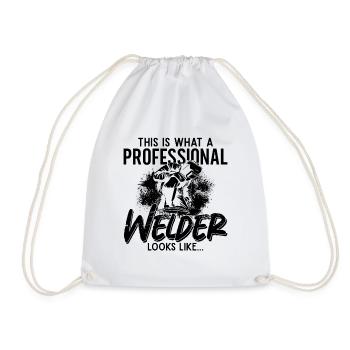 Le soudeur ressemble à une carrière de soudeur Fer soudé métal - Sac de sport léger - blanc - Devant
