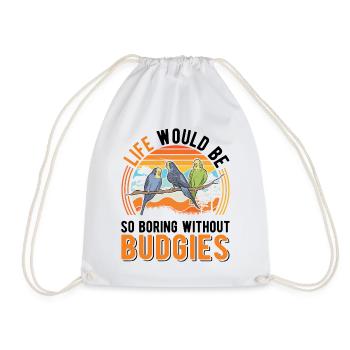 Budgerigar Cadeau Welli cockatiel - Sac de sport léger - blanc - Devant