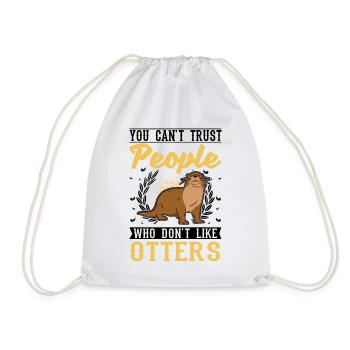 Loutre Cadeau Loutre Loutre Loutre Loutre de mer - Sac de sport léger - blanc - Devant