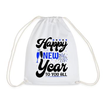 Réveillon du Nouvel An, Paix, Amour, Bonne Année - Sac de sport léger - blanc - Devant