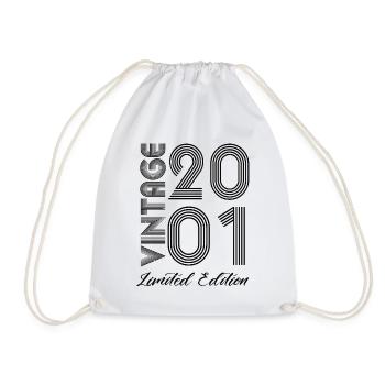 Vintage 2001 Vintage Geburtstag Retro Vintage - Turnbeutel - Weiß - Vorne