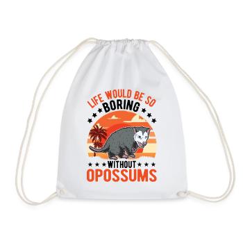 La vie serait si ennuyeuse sans Opossums - Sac de sport léger - blanc - Devant