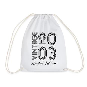 Vintage 2003 Vintage Geburtstag Retro Vintage - Turnbeutel - Weiß - Vorne