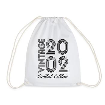 Vintage 2002 Vintage Geburtstag Retro Vintage - Turnbeutel - Weiß - Vorne