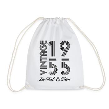 Vintage 1955 Vintage Geburtstag Retro Vintage - Turnbeutel - Weiß - Vorne