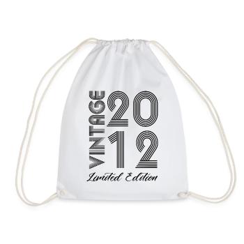 Vintage 2012 Vintage Birthday Retro Vintage - Drawstring Bag - white - Front