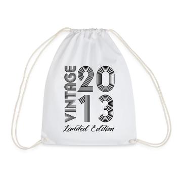Vintage 2013 Vintage Birthday Retro Vintage - Drawstring Bag - white - Front