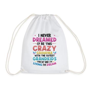 Une grand-mère fière aime ses petits-enfants - Sac de sport léger - blanc - Devant