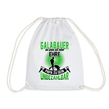 Galabauer ist eine Ehre Gartenbau Galabau - Turnbeutel - Weiß - Vorne