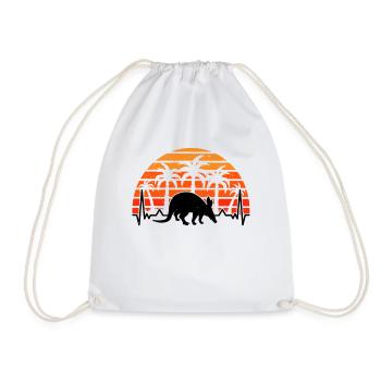 Aardvark Heartbeat Rétro - Sac de sport léger - blanc - Devant