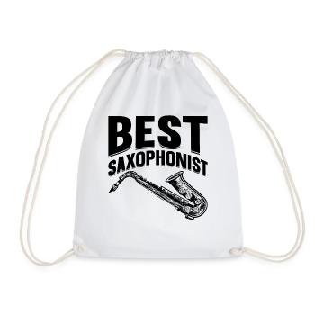Meilleur saxophoniste Saxophone Music Lover Meilleur Saxoph - Sac de sport léger - blanc - Devant