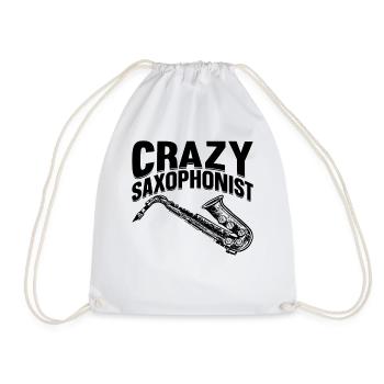 Saxophoniste fou Meilleur saxophoniste Love Saxop - Sac de sport léger - blanc - Devant