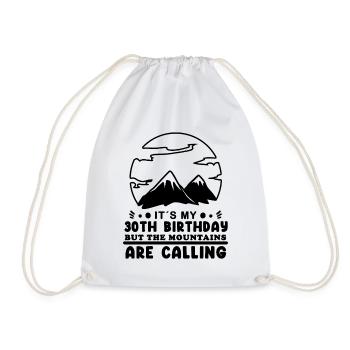 Berg Wanderer 30. Geburtstag 30 Jahre alt Geschenk - Turnbeutel - Weiß - Vorne
