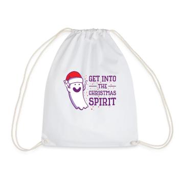 Weihnachten Niedliches Gespenst Halloween - Turnbeutel - Weiß - Vorne