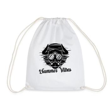 Summer Vibes Bullfighting Rodeo Clown Bullfighter - Drawstring Bag - white - Front