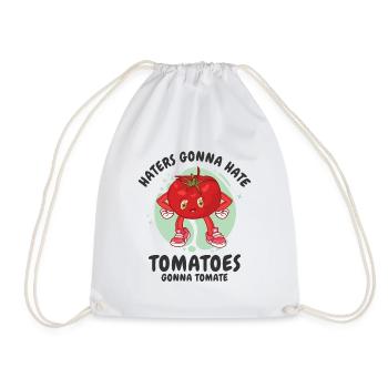 Tomato Gardening Lover Funny Gardener - Drawstring Bag - white - Front