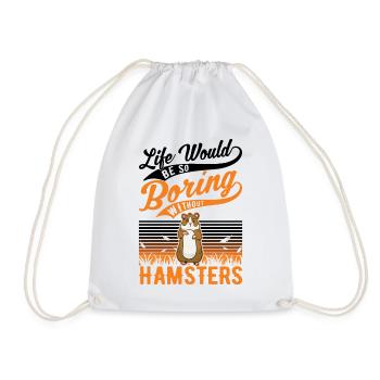 Hamster propriétaire Hamster doré hamster - Sac de sport léger - blanc - Devant