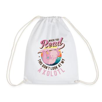 Axolotl Queue Cadeau Amphibien Axolotl - Sac de sport léger - blanc - Devant