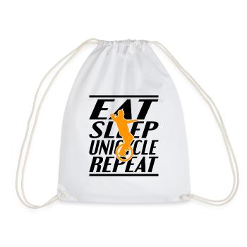 Nourriture Dormir Unicycle - Sac de sport léger - blanc - Devant