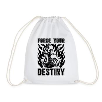 Forge Your Destiny Forging Iron Worker Blacksmiths - Turnbeutel - Weiß - Vorne
