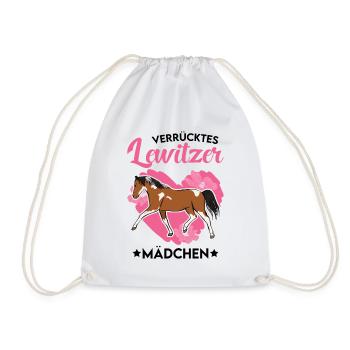 Verrücktes Lewitzer Mädchen - Turnbeutel - Weiß - Vorne