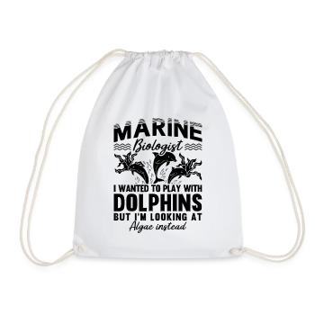 Marine Biologist I Wanted To Play With Underwater - Drawstring Bag - white - Front