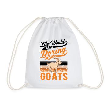 Chèvres Cadeau Chèvre Hôte Chèvre - Sac de sport léger - blanc - Devant