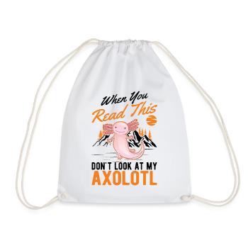 Axolotl Queue Cadeau Amphibien Axolotl - Sac de sport léger - blanc - Devant