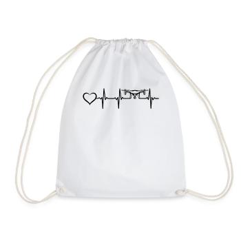 Drone Heart Heartbeat Quadcopter Drone Pilot - Sac de sport léger - blanc - Devant