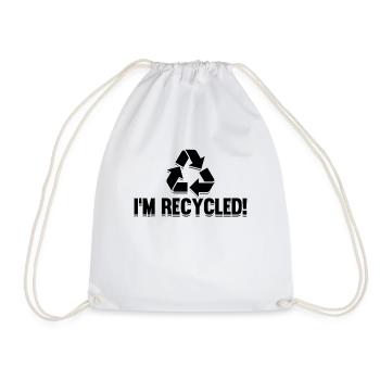 Je recycle recyclé recycleur de réutilisation écologique - Sac de sport léger - blanc - Devant