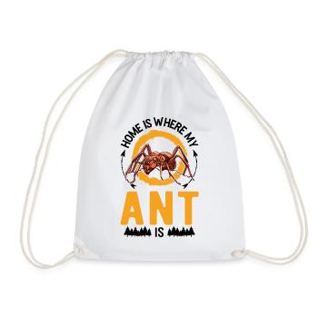La maison est l’endroit où sont mes fourmis - Sac de sport léger - blanc - Devant