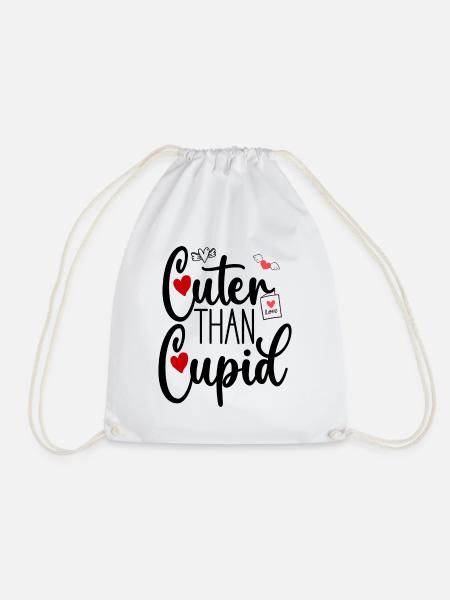 Cuter than Cupid - Turnbeutel - Weiß