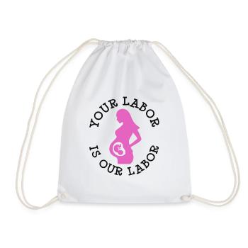 Our obstetrics midwife - Drawstring Bag - white - Front