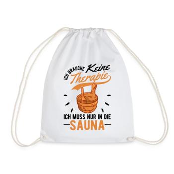 Sauna Therapy Sauna Master Sauna-goers - Drawstring Bag - white - Front