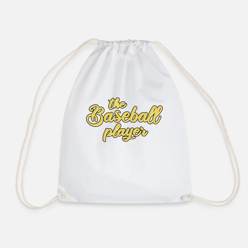Der Baseball Spieler - Turnbeutel - Weiß