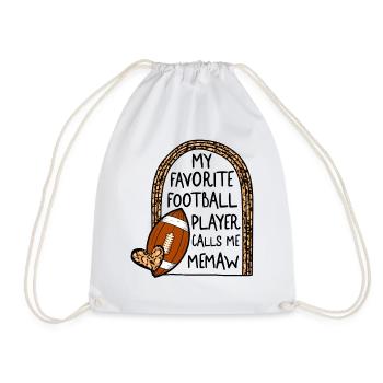 Maillot Memaw, mon joueur de football préféré m’appelle - Sac de sport léger - blanc - Devant