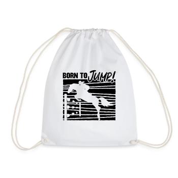 Born To Jump Saut d’obstacles Retro Equine Show Jumper - Sac de sport léger - blanc - Devant