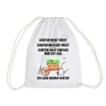Garten Lustiger Spruch Hobby Gärtner Geschenkidee - Turnbeutel - Weiß - Vorne