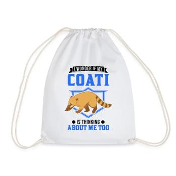 Coati Gift Coati Proboscis - Drawstring Bag - white - Front