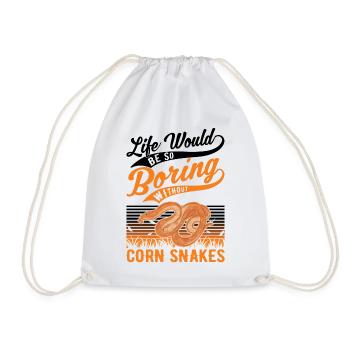 Corn Snake Cadeau Corn Snake - Sac de sport léger - blanc - Devant