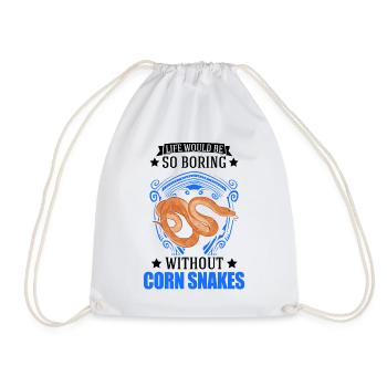 Corn Snake Cadeau Corn Snake - Sac de sport léger - blanc - Devant