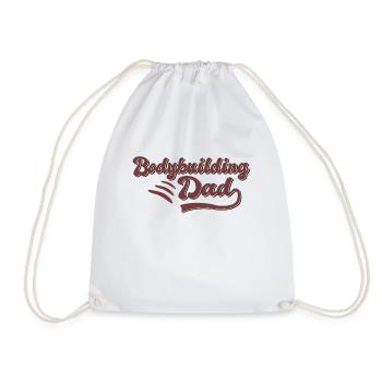 Musculation Papa Cadeau - Sac de sport léger - blanc - Devant