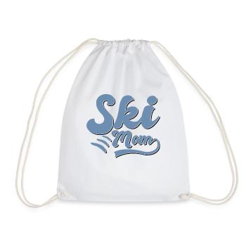 Ski Mama - Turnbeutel - Weiß - Vorne